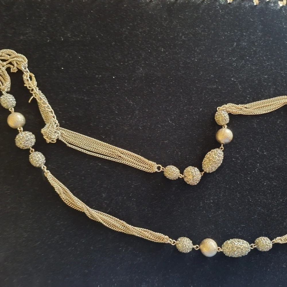 Chico’s Multi Strand Accented Long Necklace